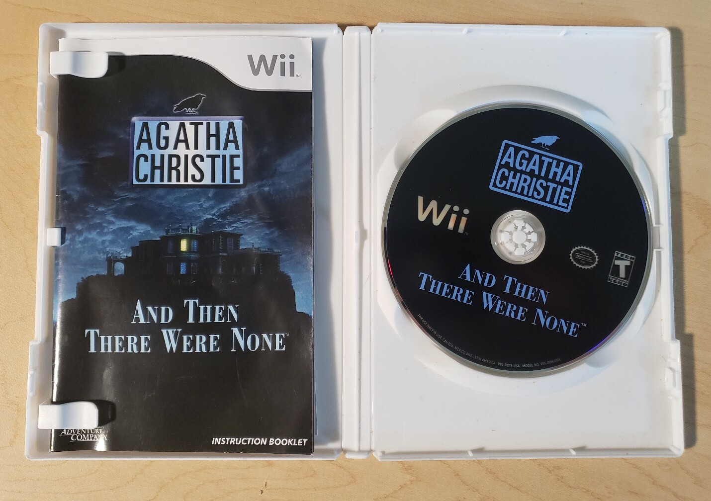 Agatha Christie: And Then There Were None (Nintendo Wii, 2008) Complete Tested