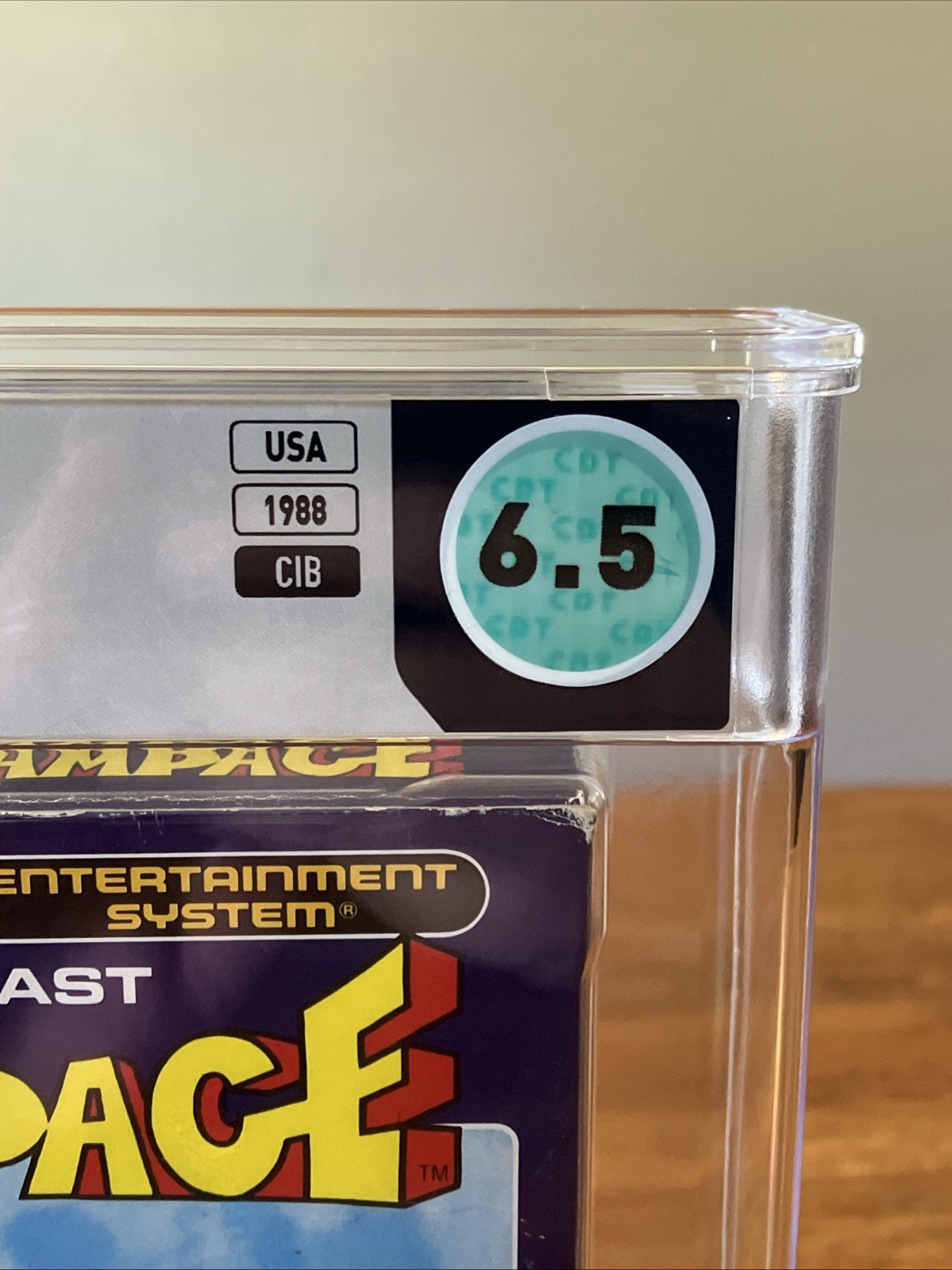 Rampage Nintendo NES 1988 Complete in Box CIB Graded 6.5 WATA Grading Video Game