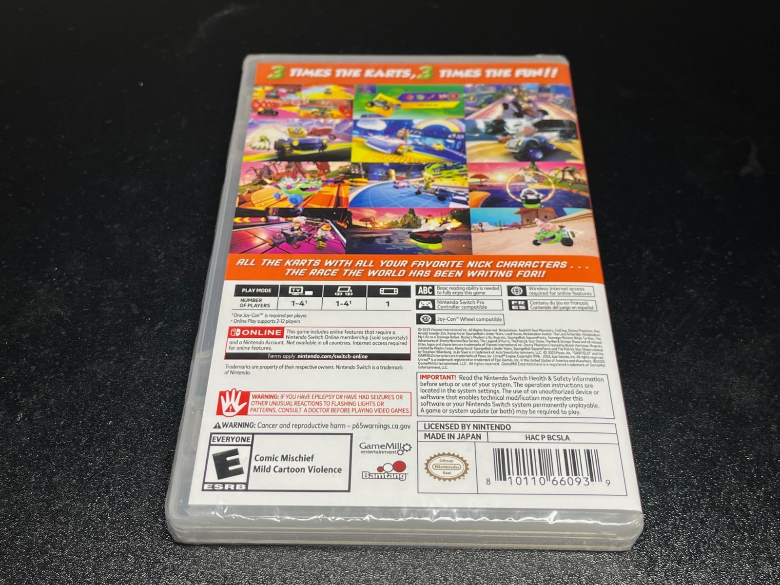 Nickelodeon Kart Racers Collection Spongebob Nintendo Switch 🔥 Has Cartridge🔥
