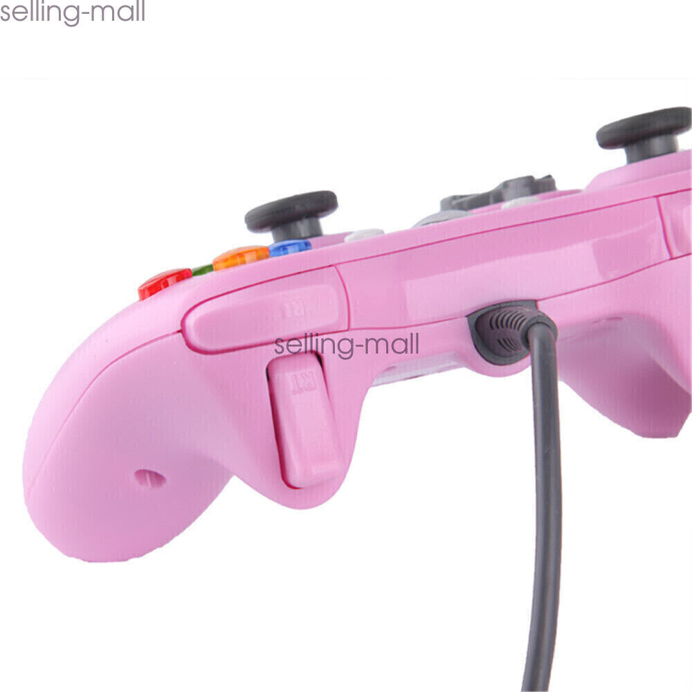 USB Wired Xbox 360 Controller Gamepad For Xbox 360 PC Windows 11 10 8 7 XP PINK