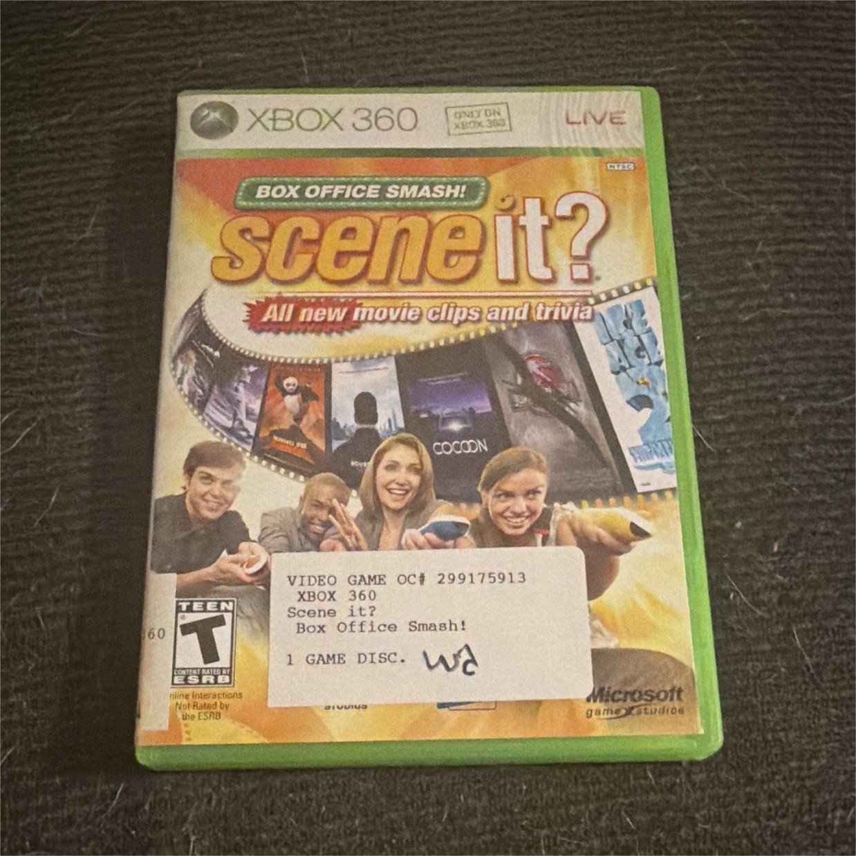 Scene It? Box Office Smash! Xbox 360 T 2008 NTSC-U/C Trivia Quiz Xbox Live