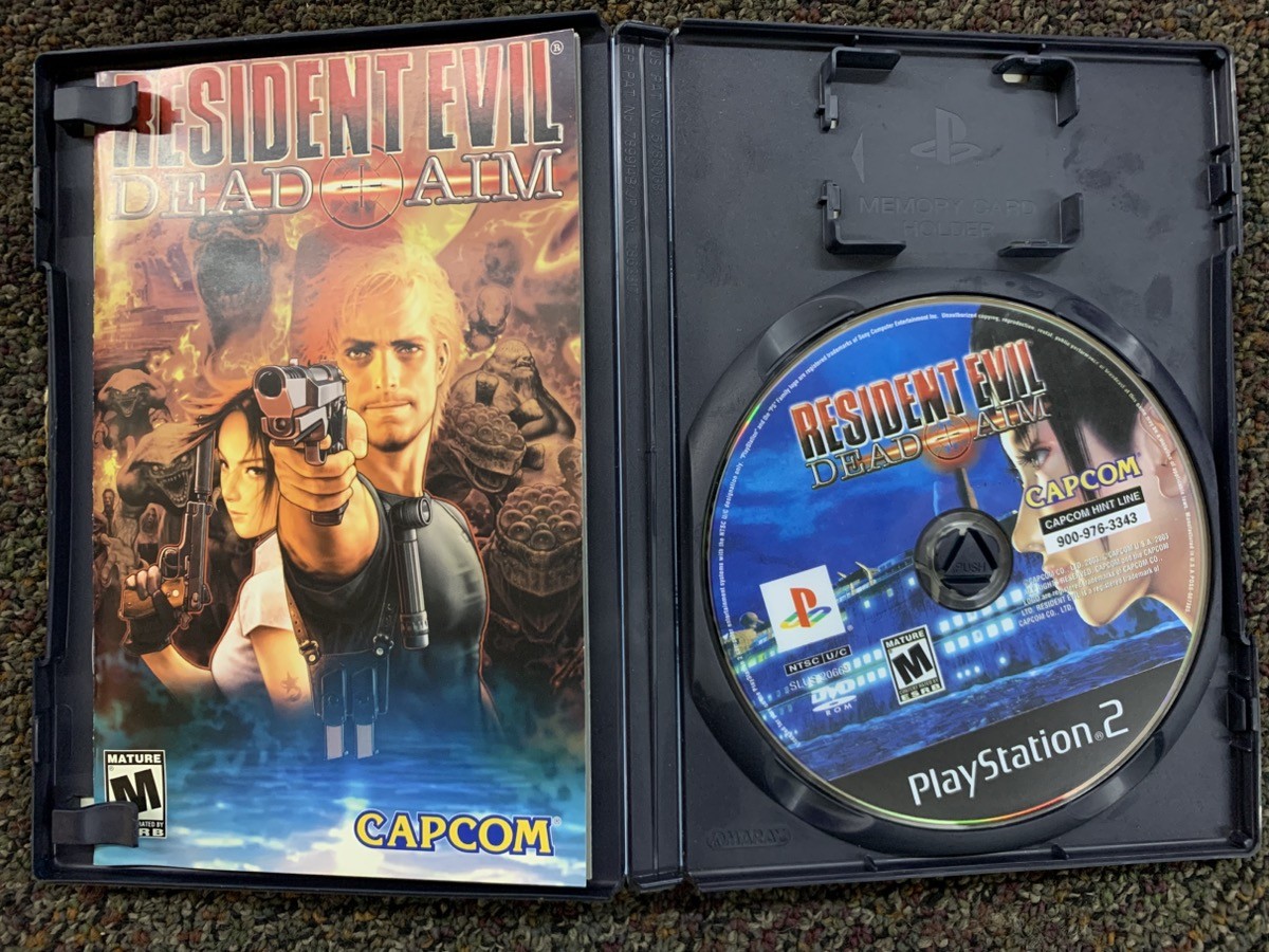 Sony Resident Evil Dead Aim Playstation 2 Video Game CIB Disc Manual (GAL161077)