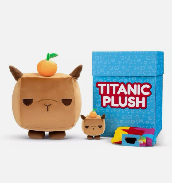 Pet Simulator X Roblox Plush Capybara Titanic Big Games NO CODE UNOPENED IN BOX