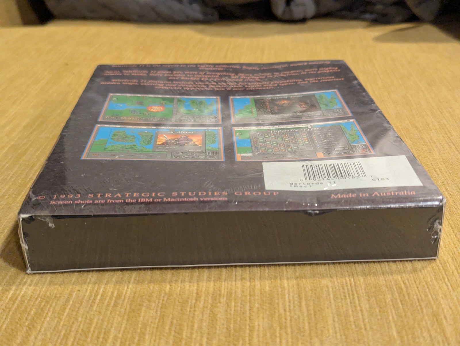 WARLORDS II : Mac / Power Mac 3.5″ Floppy Vintage Big Box SSG 1993 – NEW SEALED!