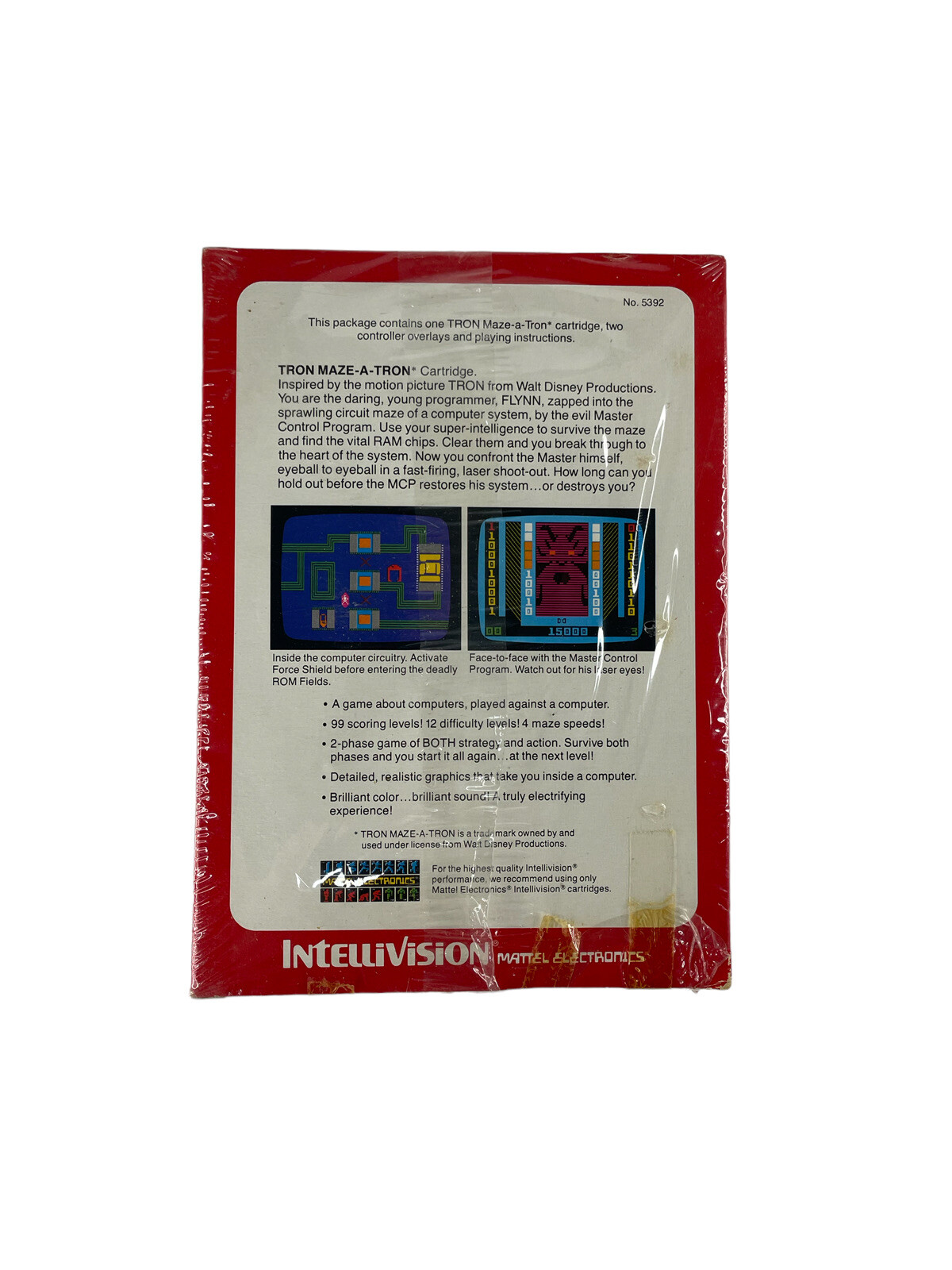 FACTORY Sealed 1982 INTELLIVISION TRON MAZE-A-TRON