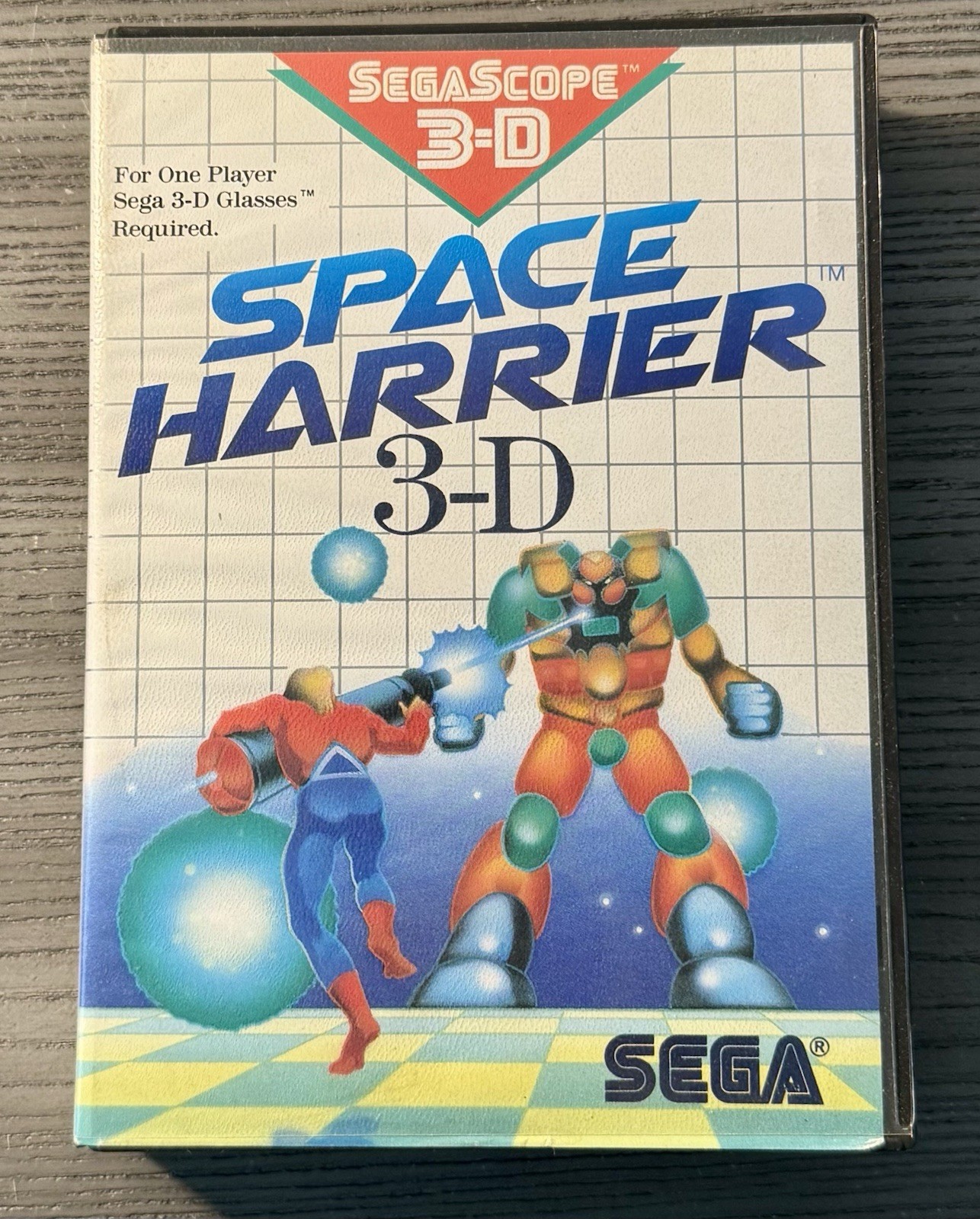 Space Harrier 3-D 3D (Sega Master System, 1988) w/ Manual – Tested