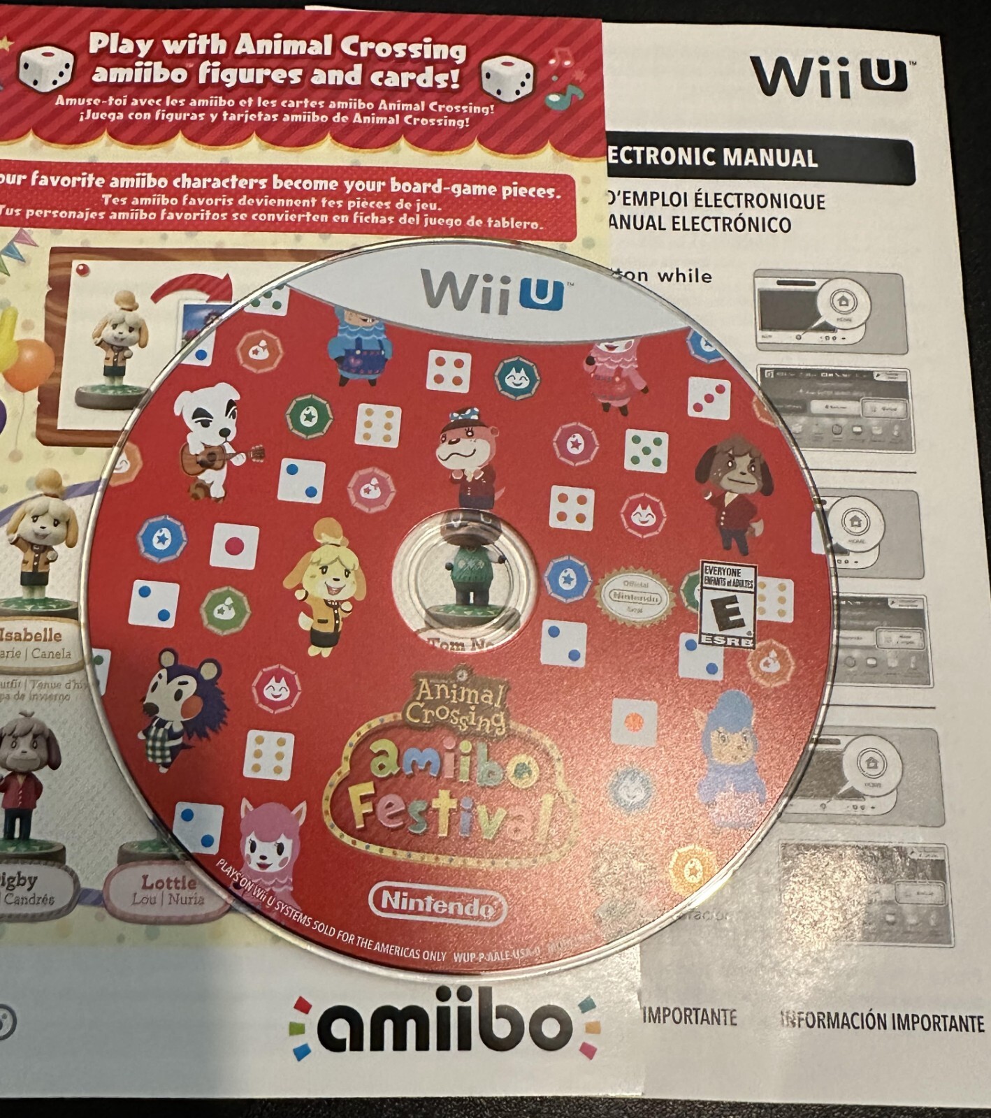 Animal Crossing Amiibo Festival (Wii U) Brand New sealed w Case & Inserts