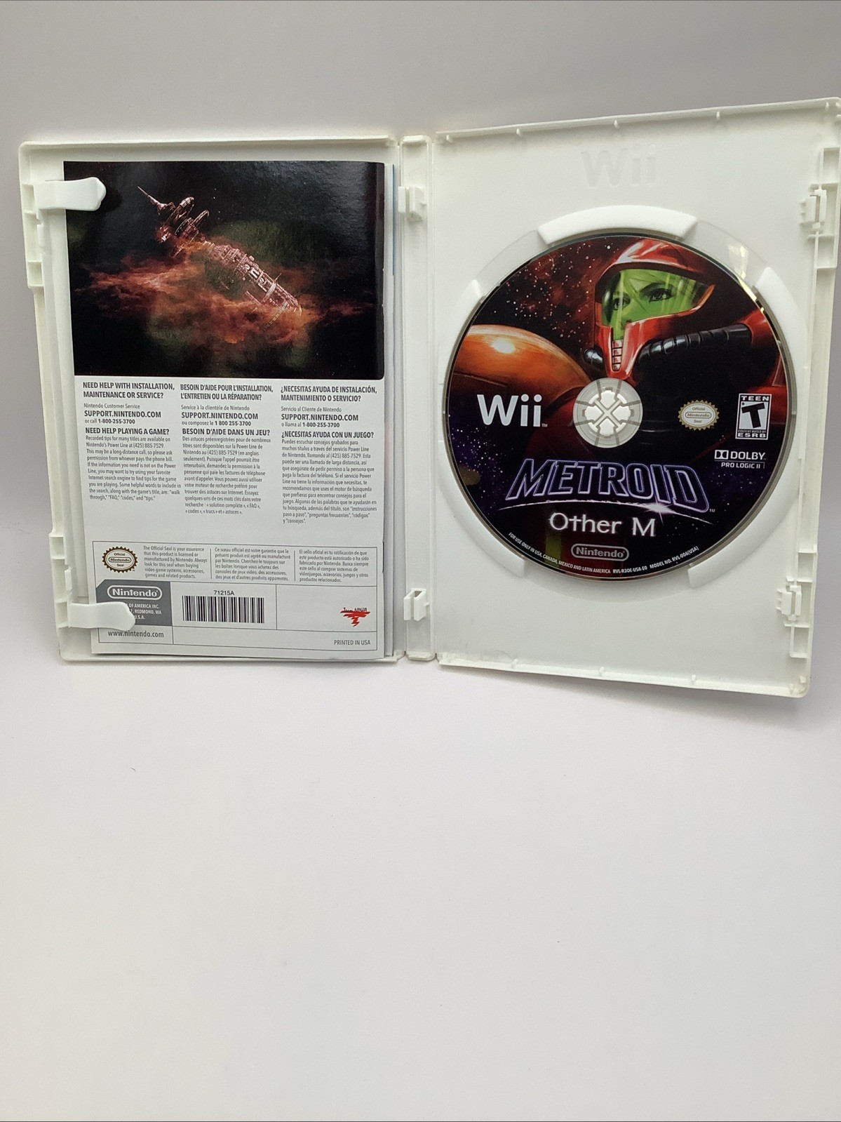 Metroid: Other M (Nintendo Wii, 2010) CIB Complete | Excellent Condition