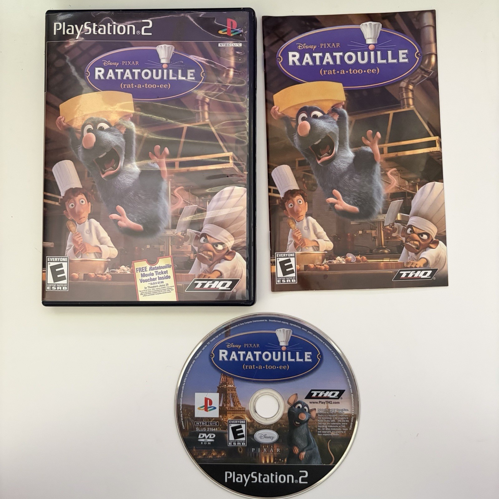 Ratatouille (PS2) CIB – Manual Included, Disc & Case