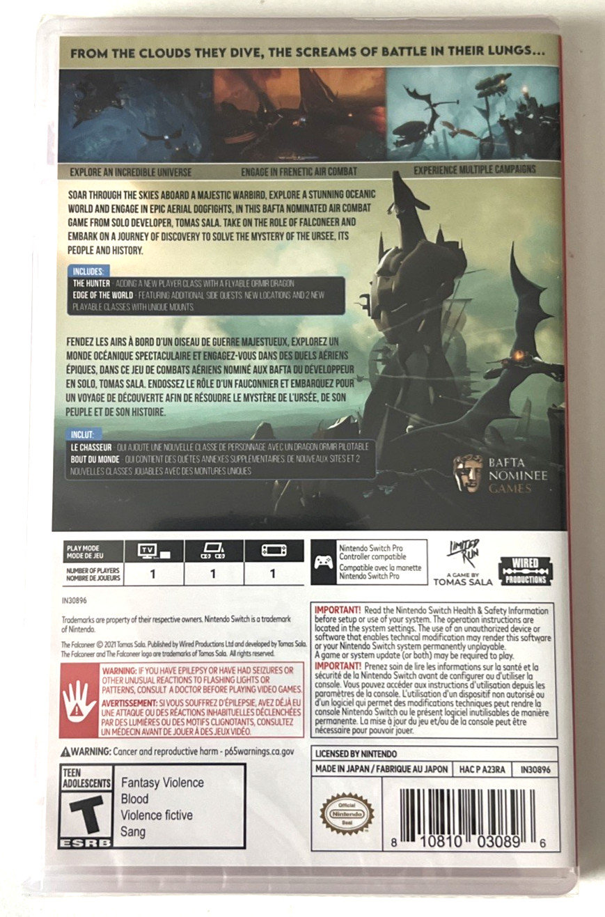 The Falconeer Warrior Edition Action Adventure Nintendo Switch Brand New