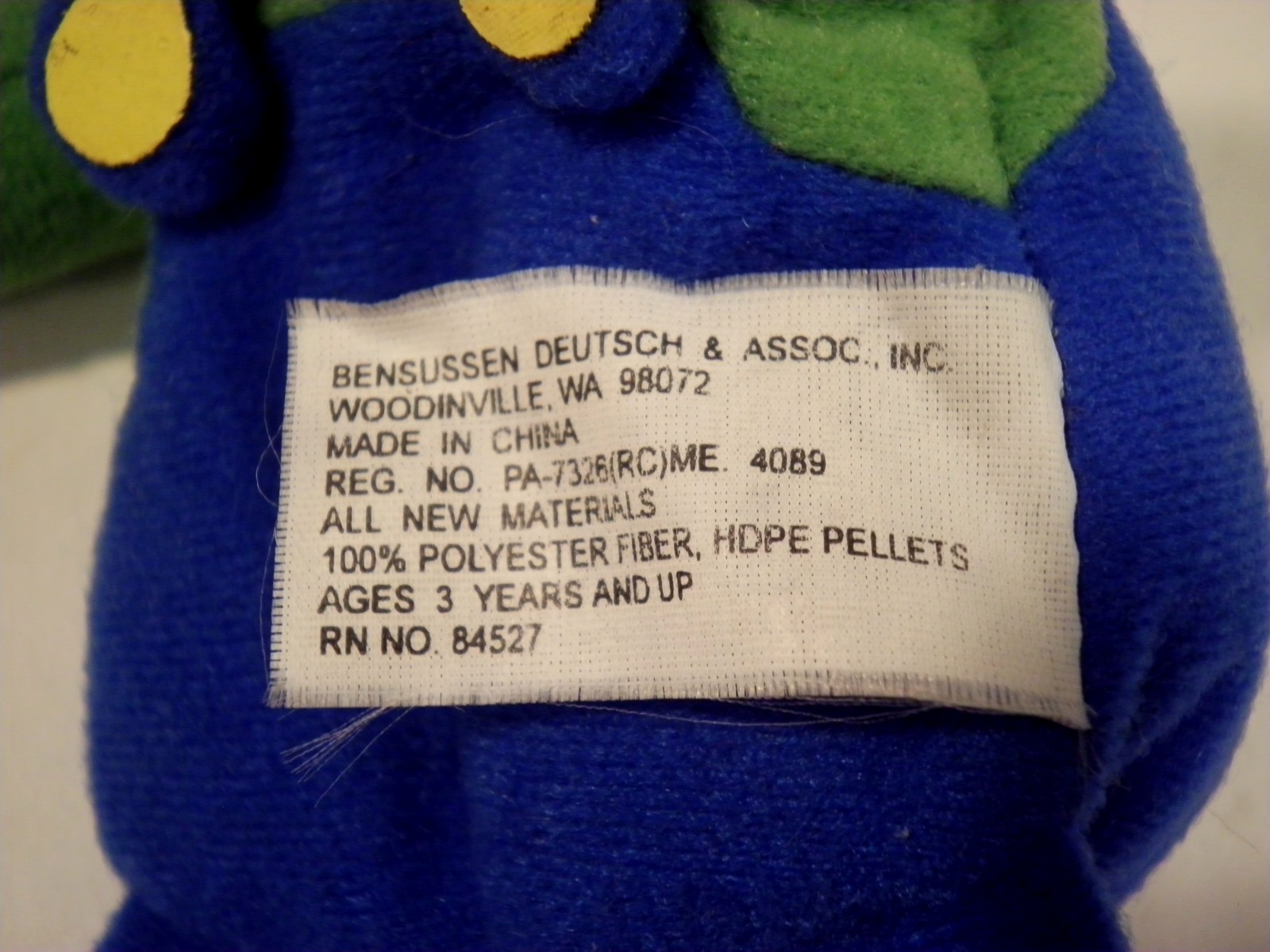 1997 Plush Nintendo 64 Luigi 8″ BD & A Beanie All Tags Officially Licensed 20033
