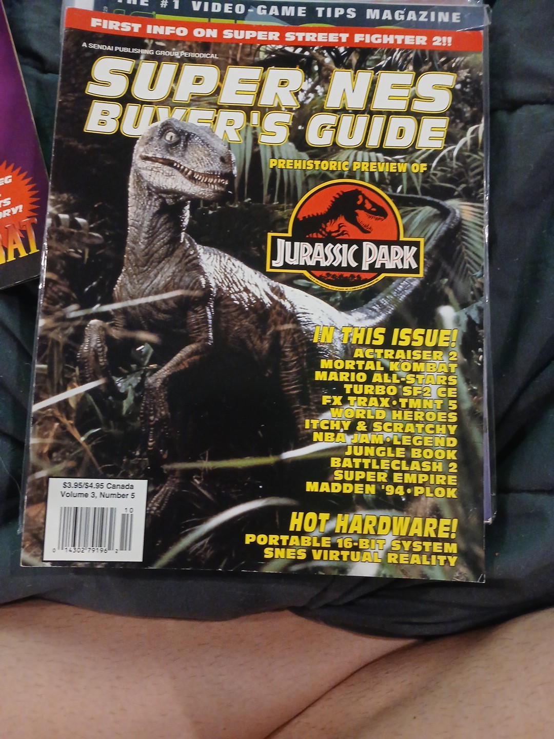 Super NES Buyer’s Guide Magazine Volume 3 Number 5 Jurassic Park Great Shape