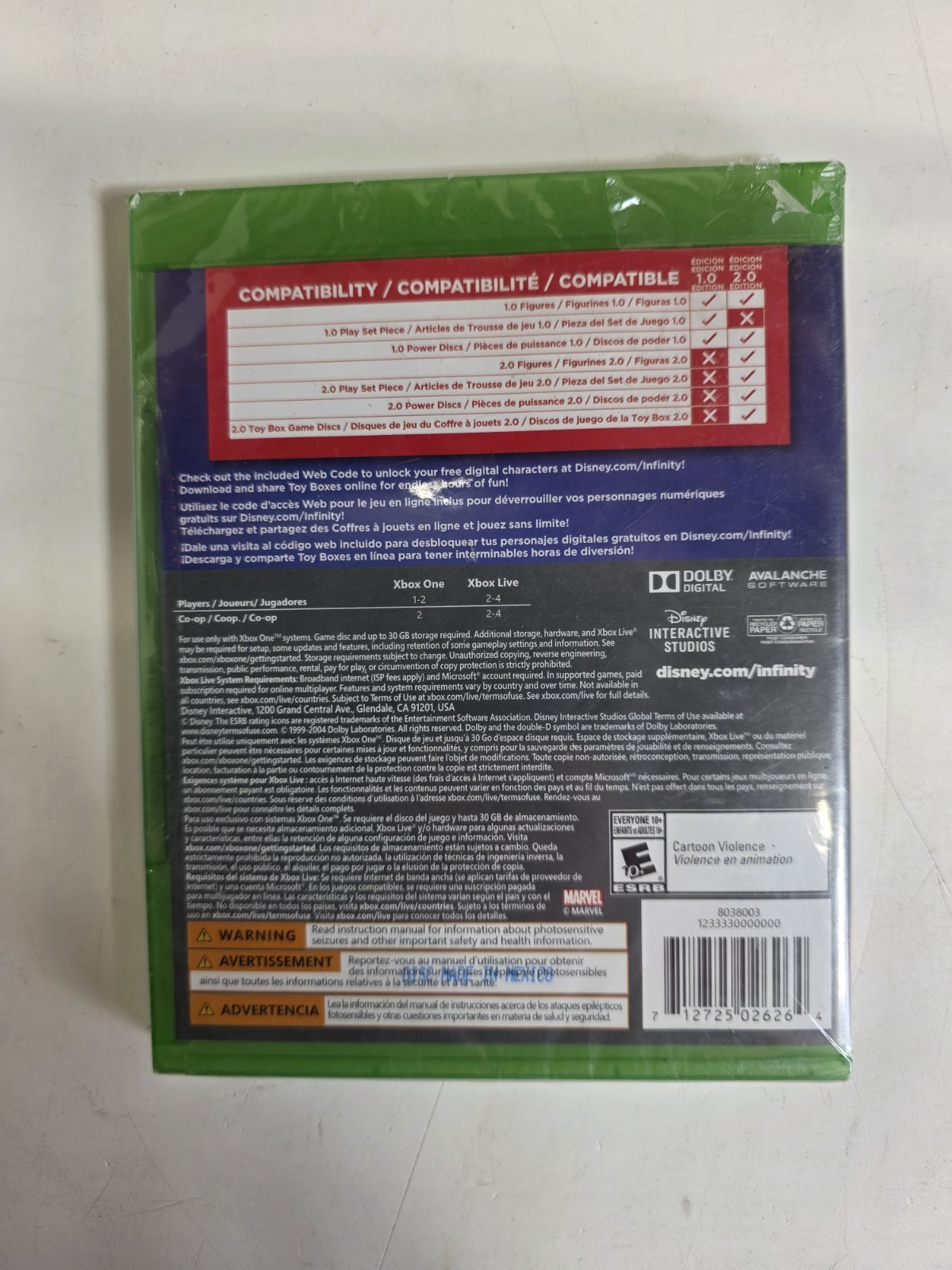Disney Infinity (2.0 Edition) (Microsoft Xbox One, 2014)