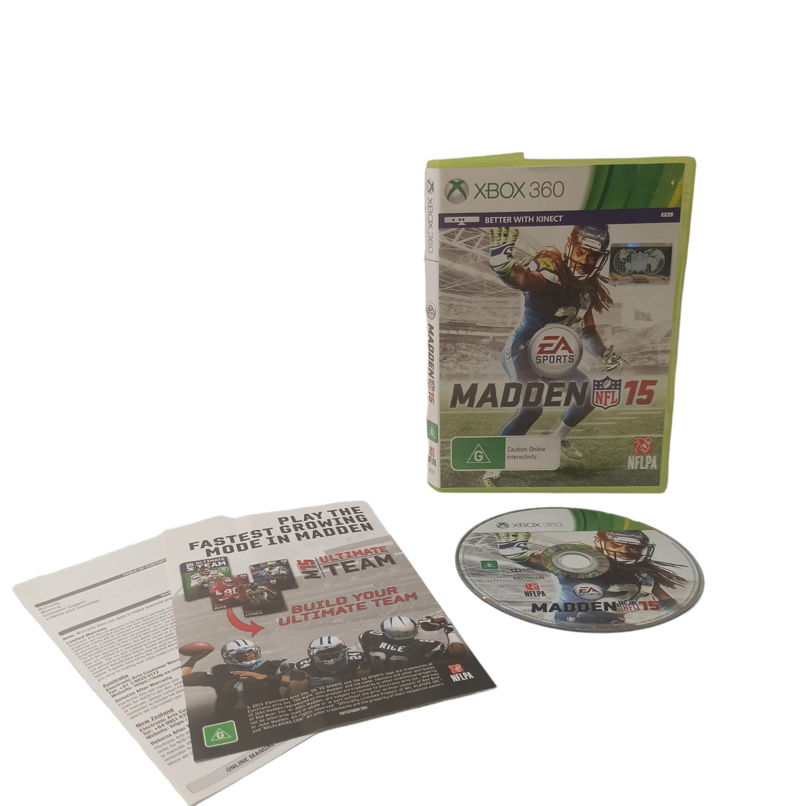 Xbox 360 Microsoft Madden 15 National Football League Gridiron American PAL