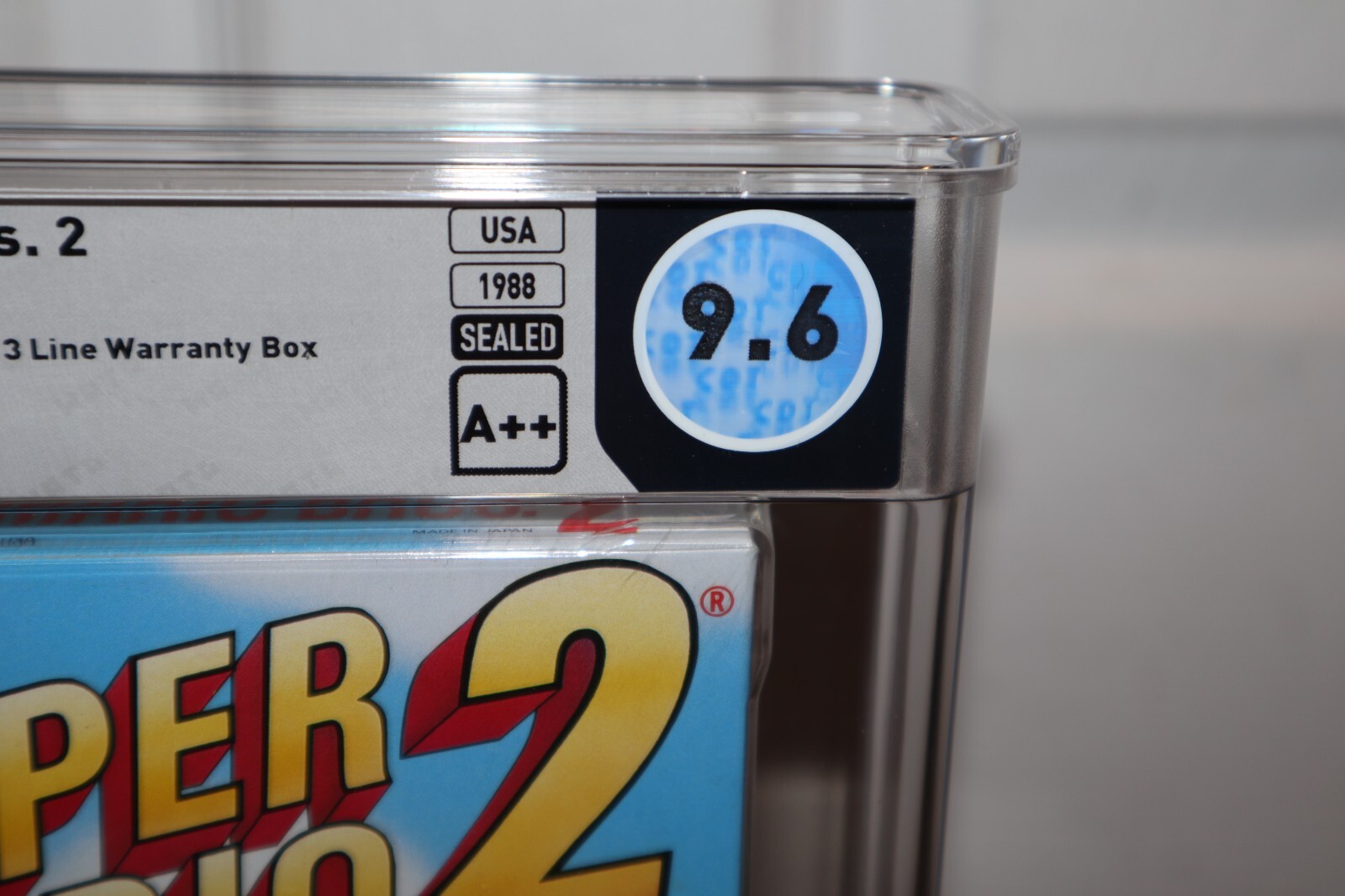 WATA 9.6 – A++ SEALED – Super Mario Bros. 2 – Japan Oval SOQ R – NES Nintendo
