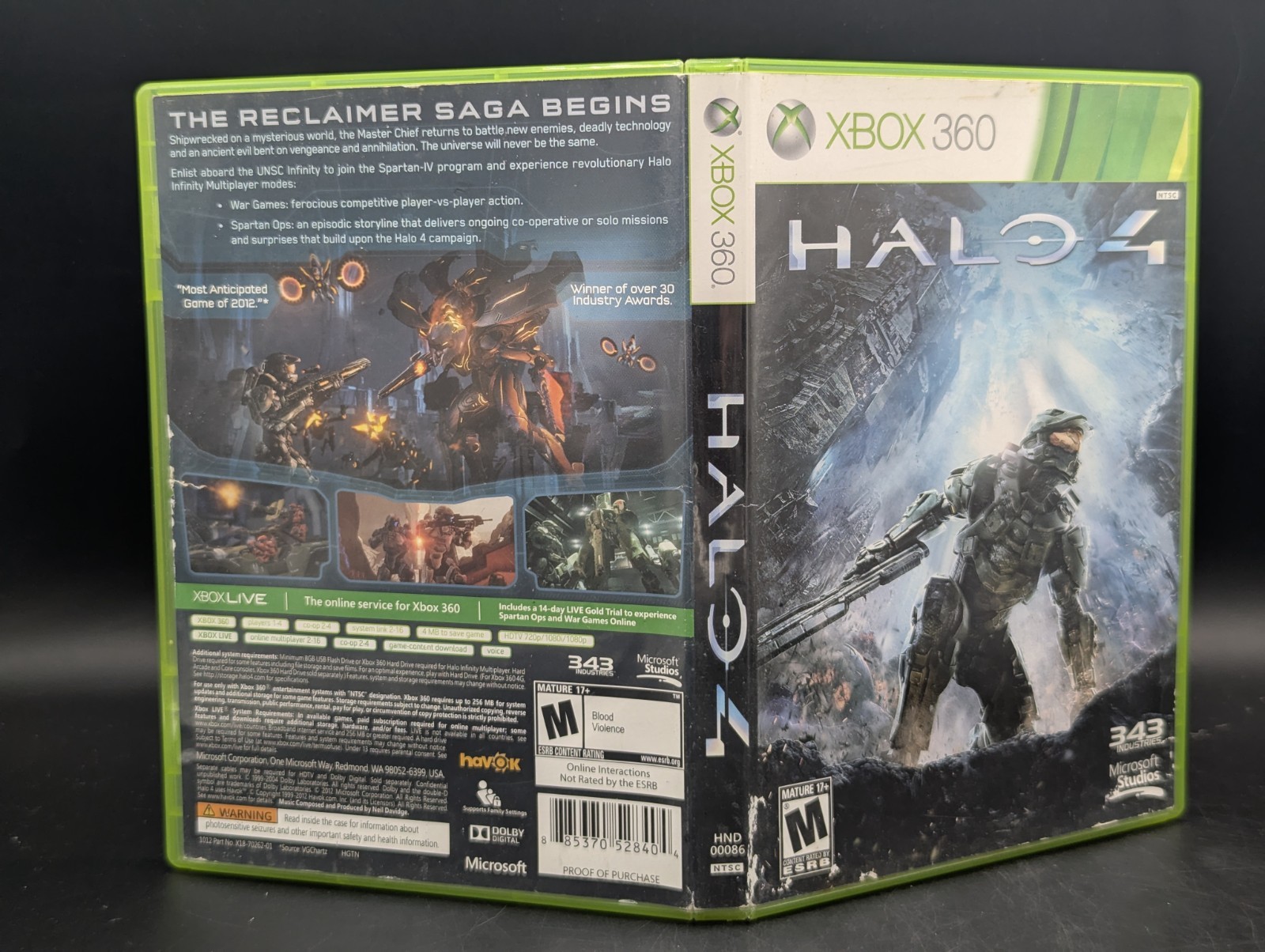 Halo 4 ( Microsoft Xbox 360 ) Near Mint Discs – Tested