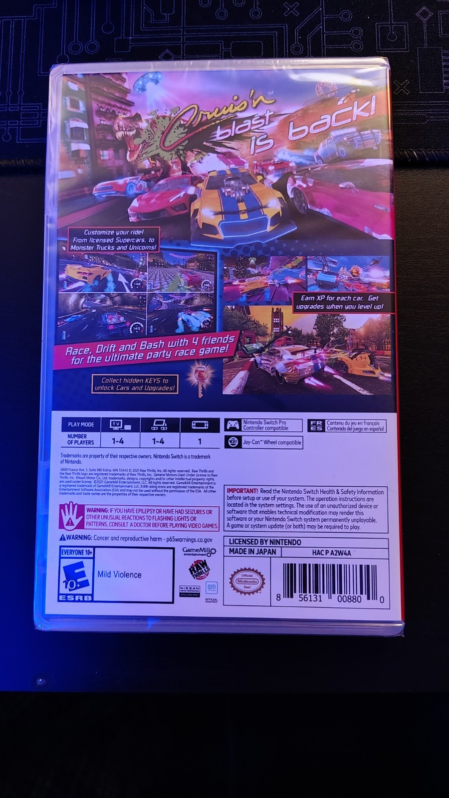 GameMill Cruis’n Blast Nintendo Switch Racing Multiplayer E10+ NTSC-U/C 2021
