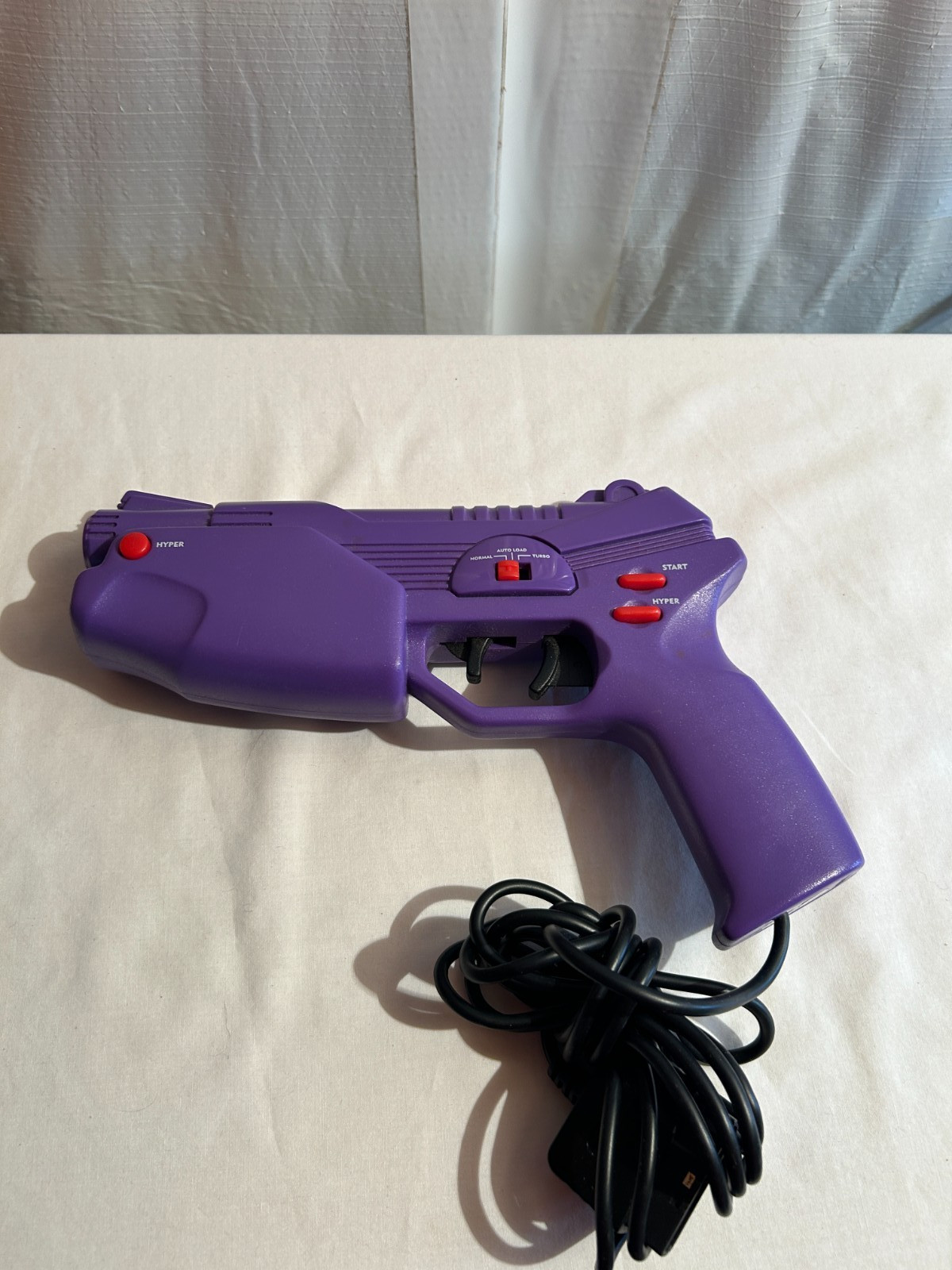 Purple Hyper Turbo Pistol Light Gun Playstation 1 CRT use only Used, working V-3