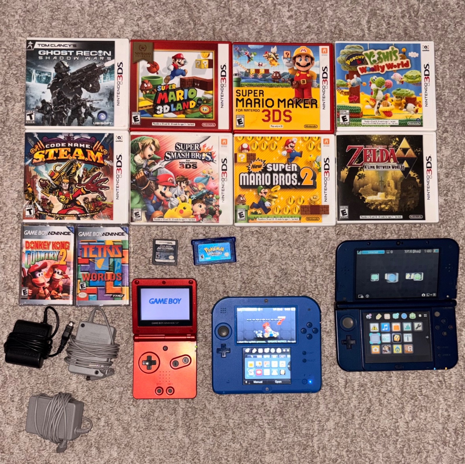 Vintage Nintendo console/game lot
