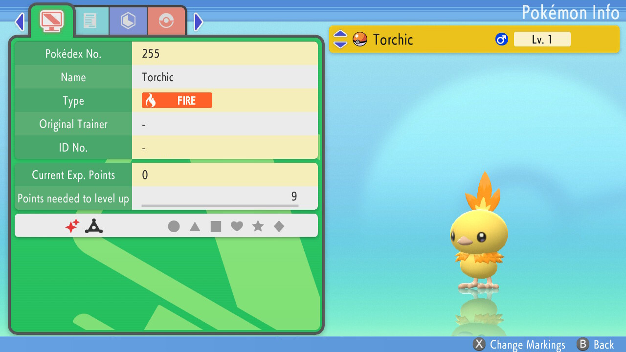 Shiny Torchic Egg Pokemon [Brilliant Diamond Shining Pearl]