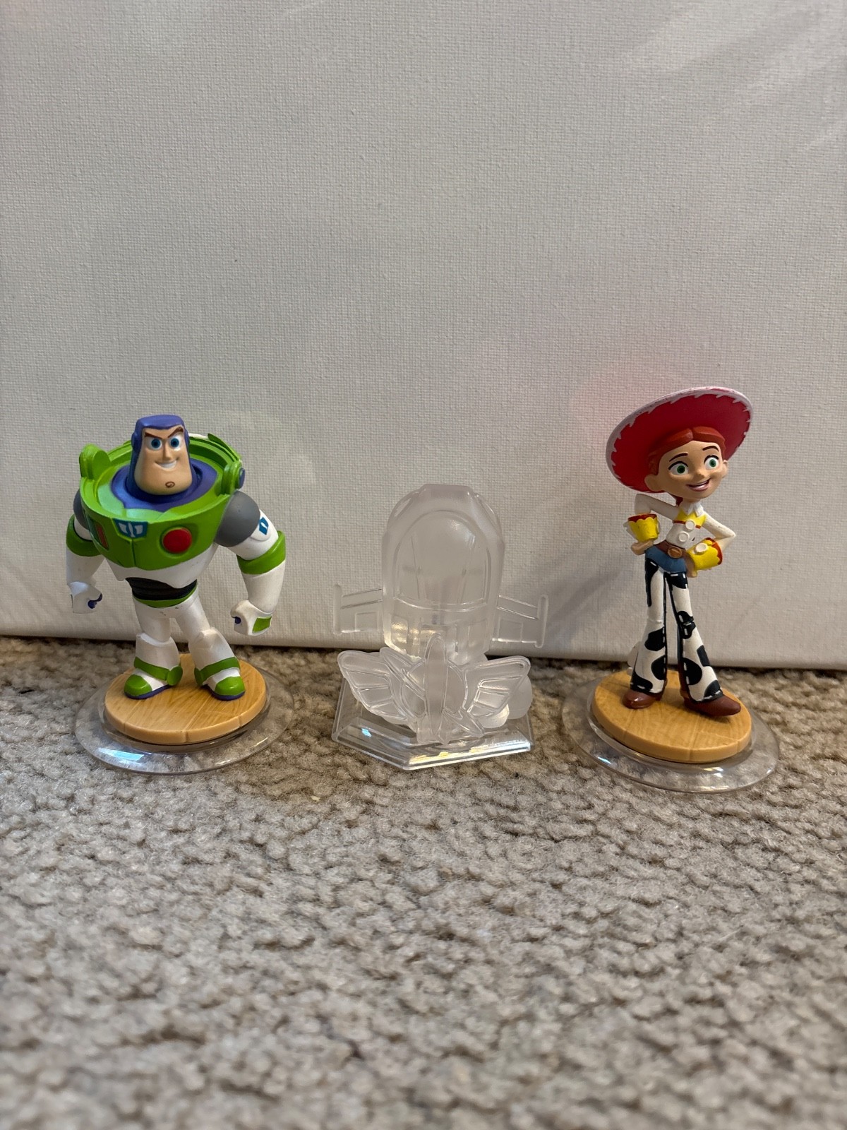 Disney Infinity Toy Story Playset Pixar Buzz Jessie Crystal Lot of 3 Figures