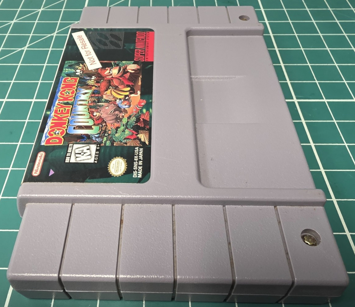 Donkey Kong Country NOT FOR RESALE Demo Only (Nintendo SNES, 1994) Tested/Works!