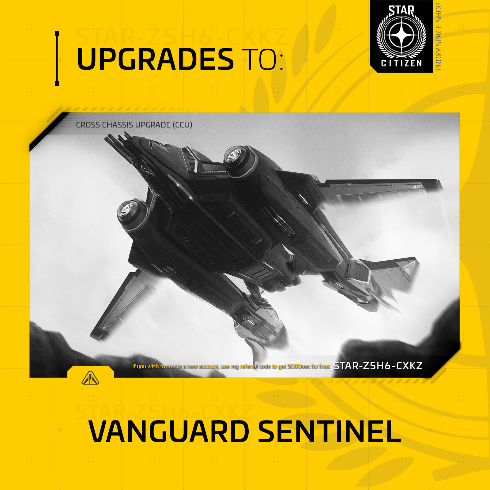 Star Citizen – AEGIS VANGUARD SENTINEL – UPGRADE – (CCU)