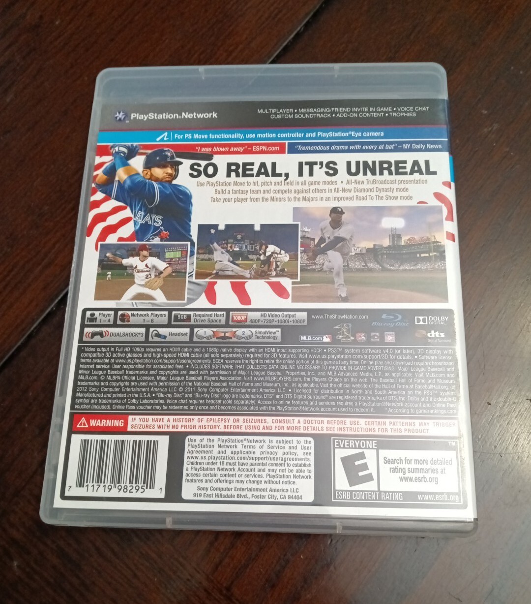 MLB 12: The Show (Sony PlayStation 3) Baseball Video Game Used Fast Shipping PS3