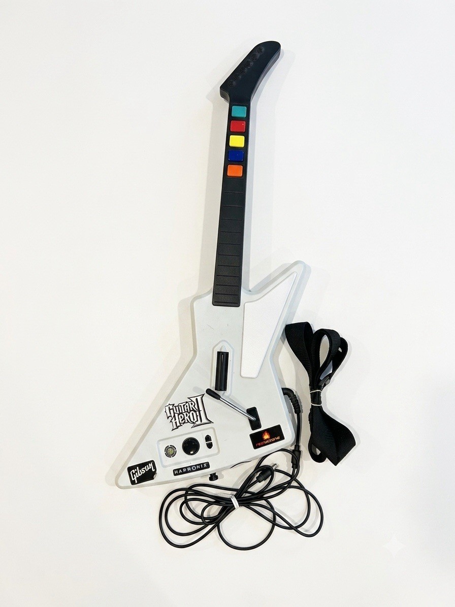 Guitar Hero Xbox 360 X-Plorer Wired Controller RedOctane 95065 For Parts Untest