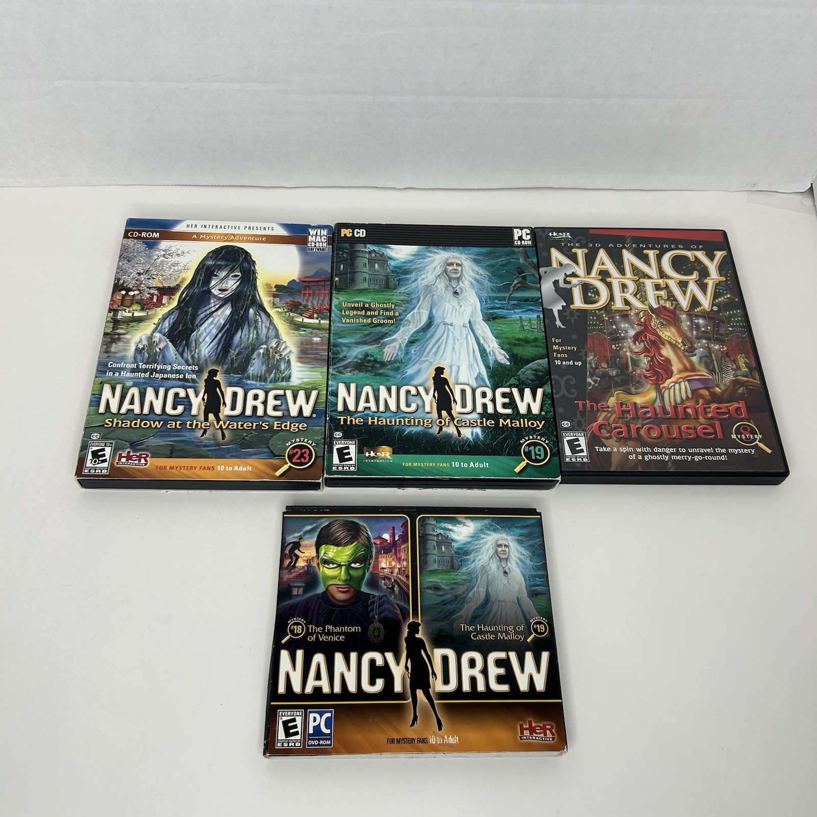 LOT OF 15 Nancy Drew HER Interactive Mystery Games – Windows XP, Vista, 7, Mac