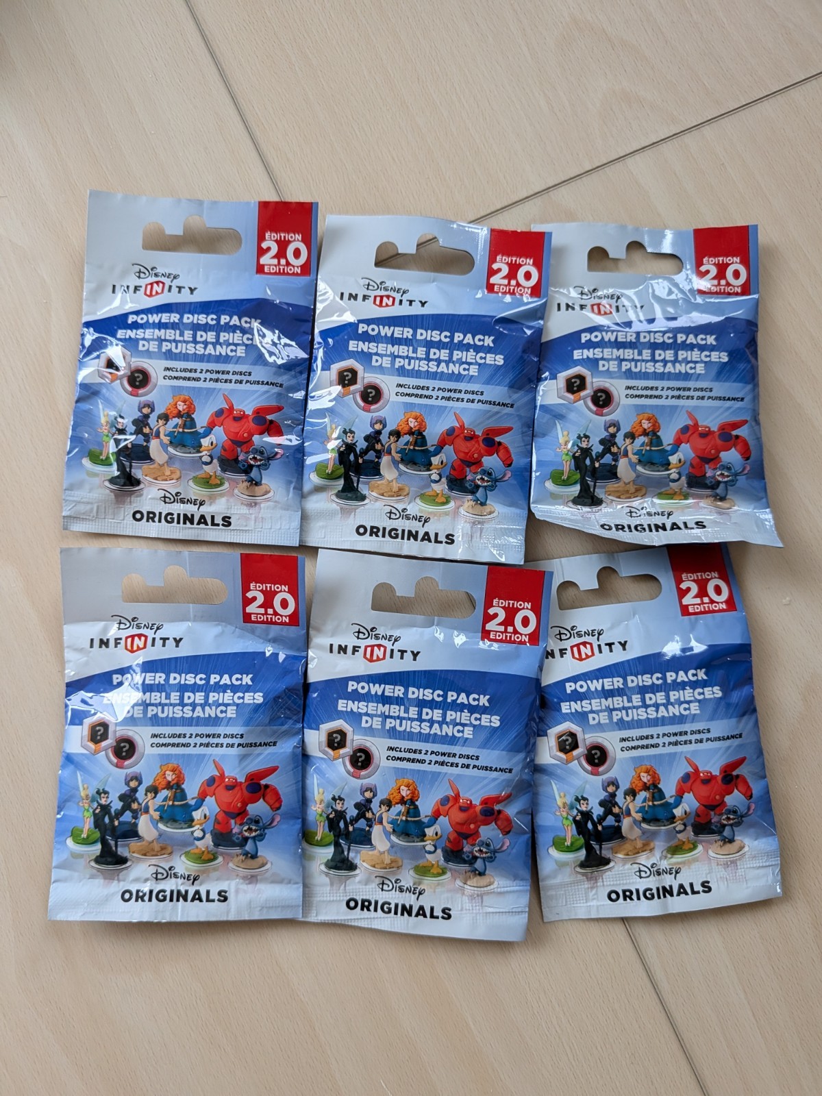 Disney Infinity 2.0 Disney Originals Power Disc Pack Lot of 6 New Sealed
