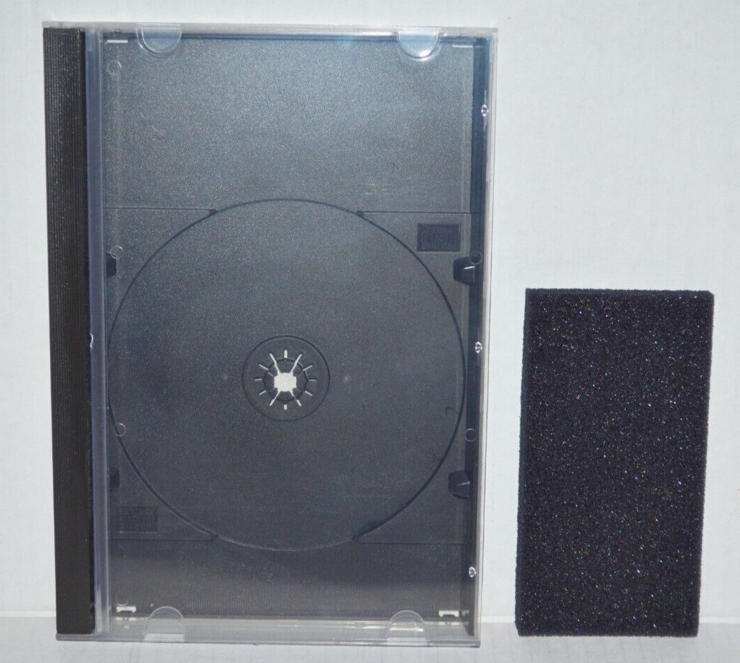 SEGA CD Saturn Replacement Long Box CD Disc Video Game Case Holder + Foam