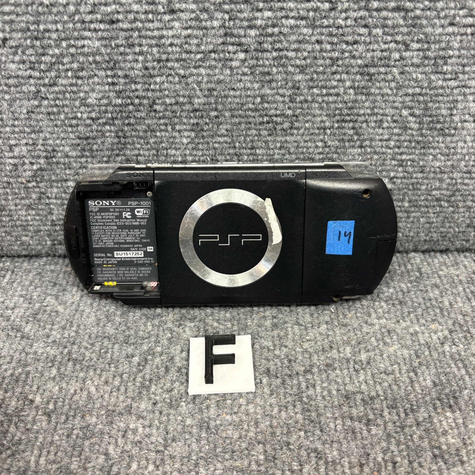 Sony PSP Handheld Console Only PSP-1001 For Parts And Repair AS IS No Battery