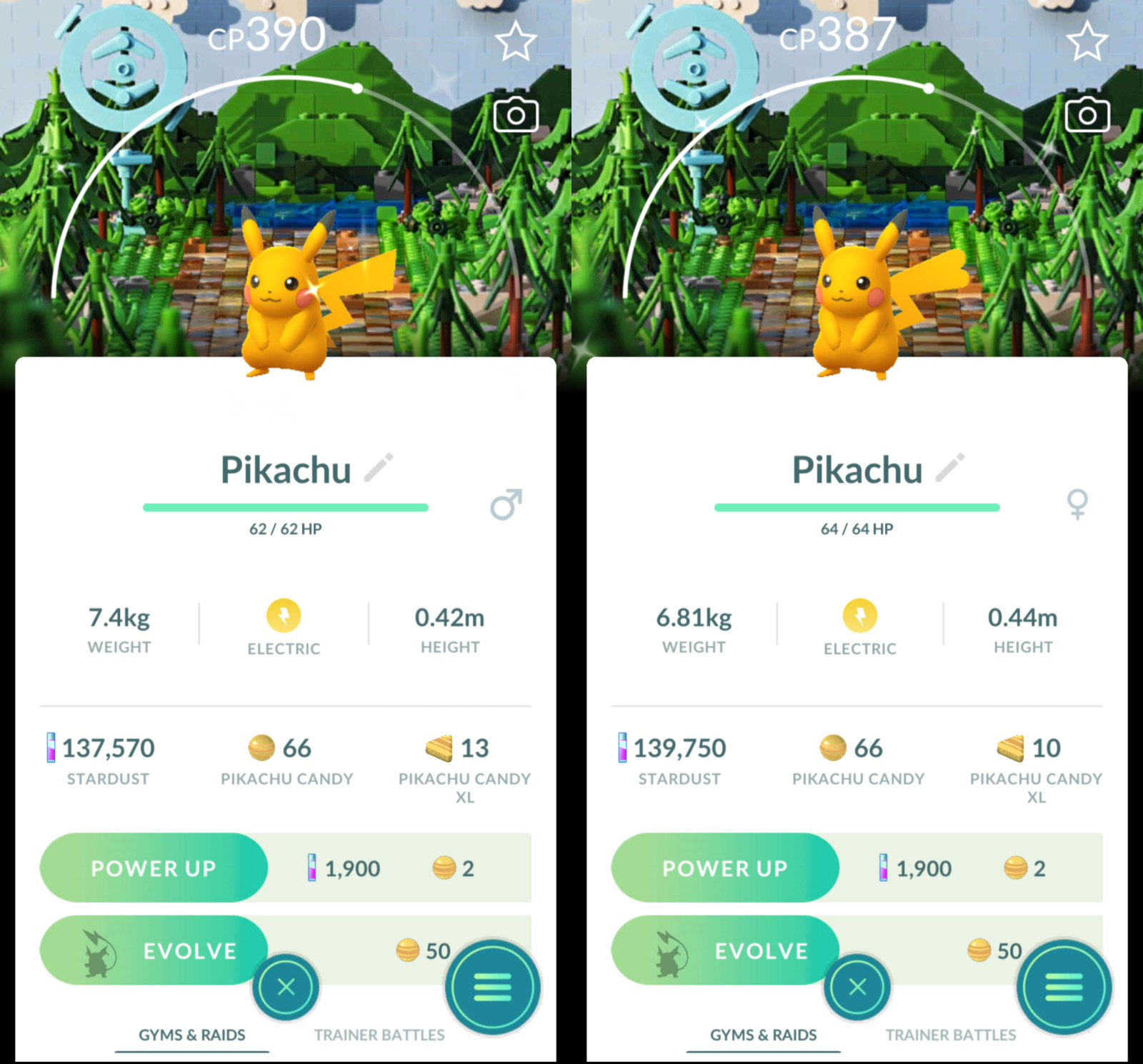 Shiny Pikachu Copenhagen Stamp Rally Lego Background | Pokémon GO | PTC
