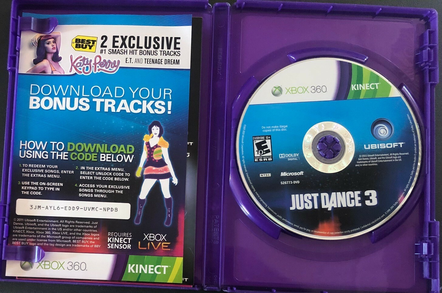 Just Dance 3 – Microsoft Xbox 360 – Complete w/ Manual CIB
