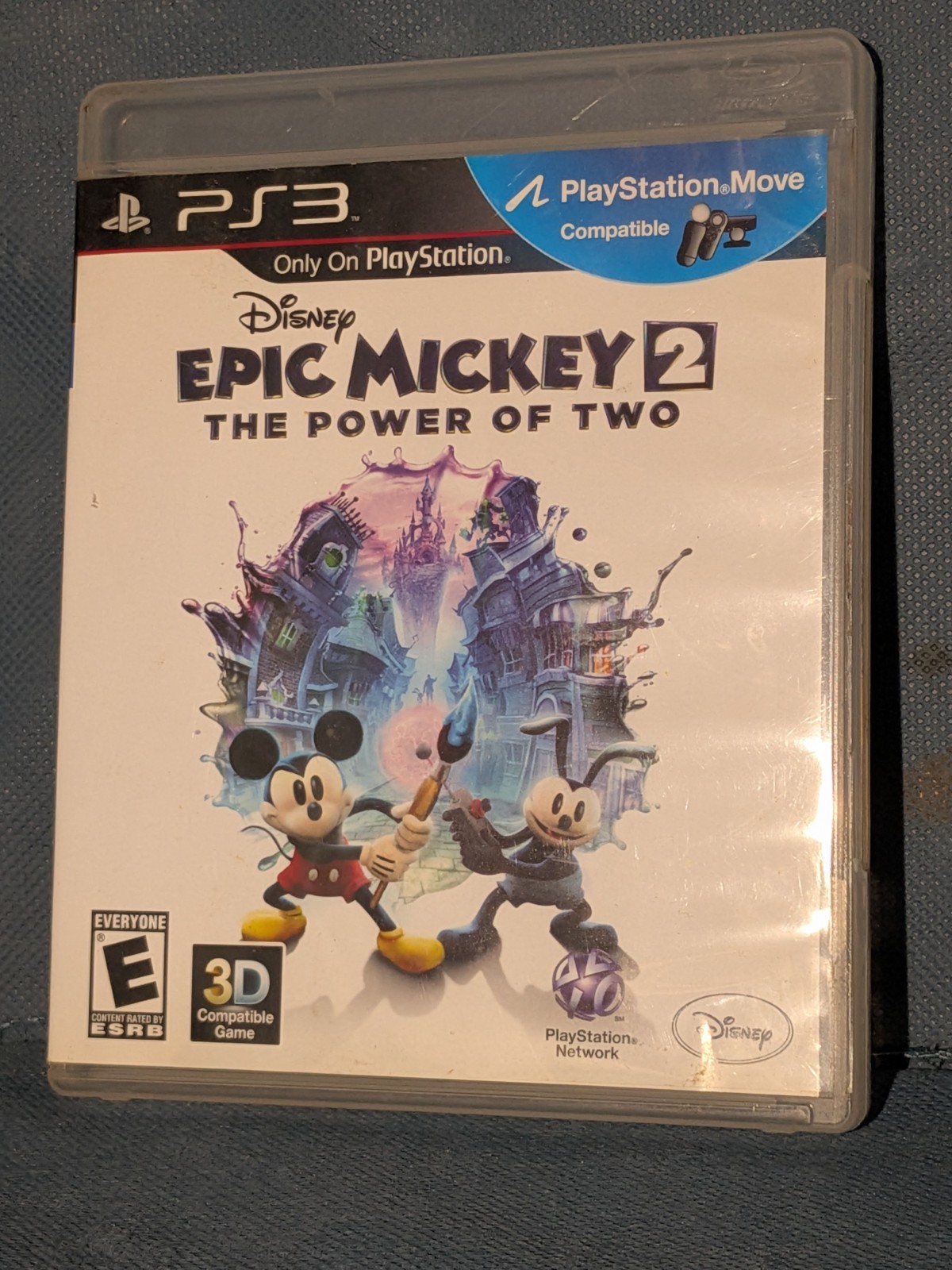Epic Mickey 2: The Power of Two Sony PlayStation 3 Disk and Case