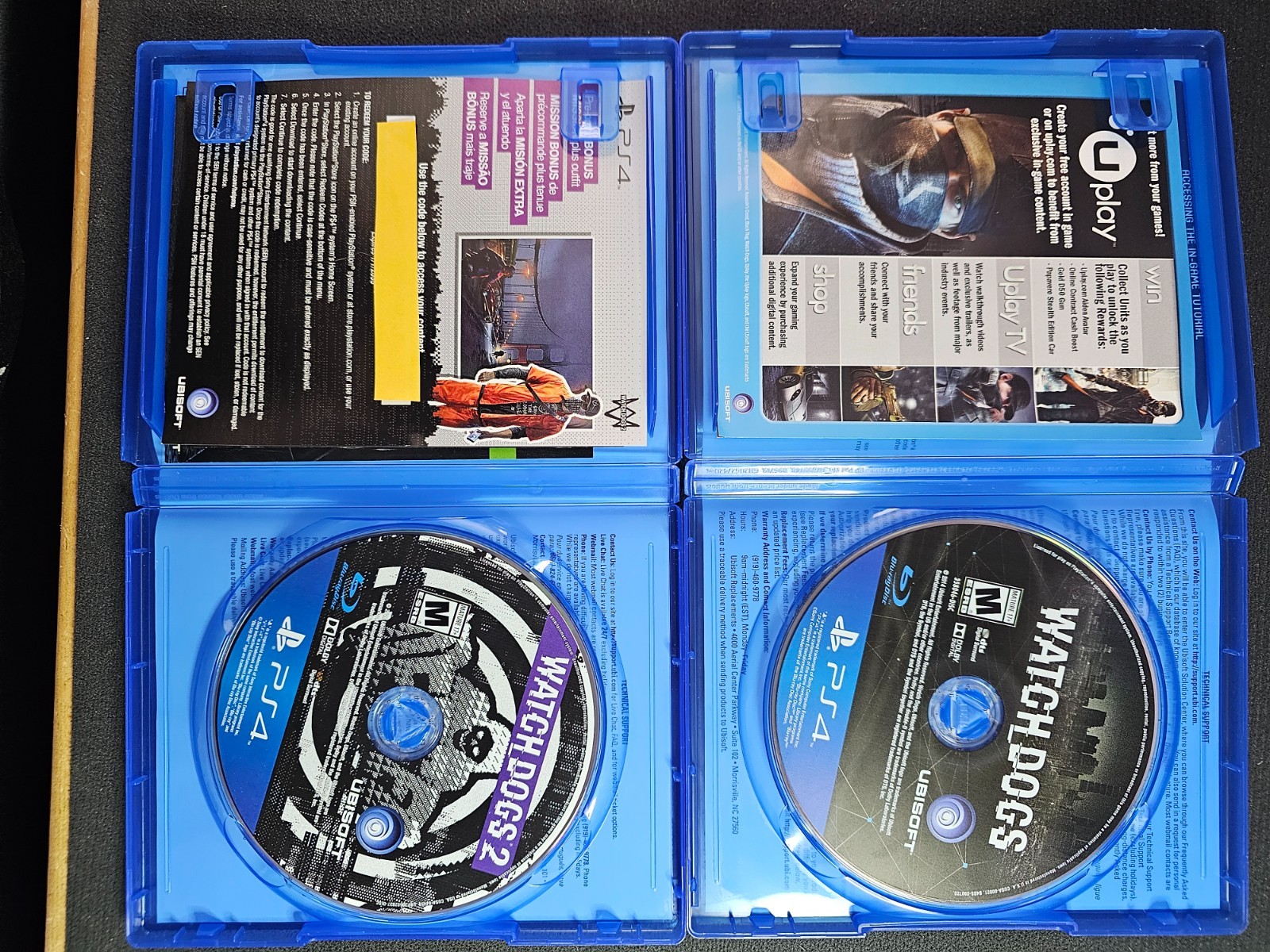 WATCH DOGS and WATCH DOGS 2 – PlayStation 4 -UBISOF – PS4 Video Games (BUNDLE)