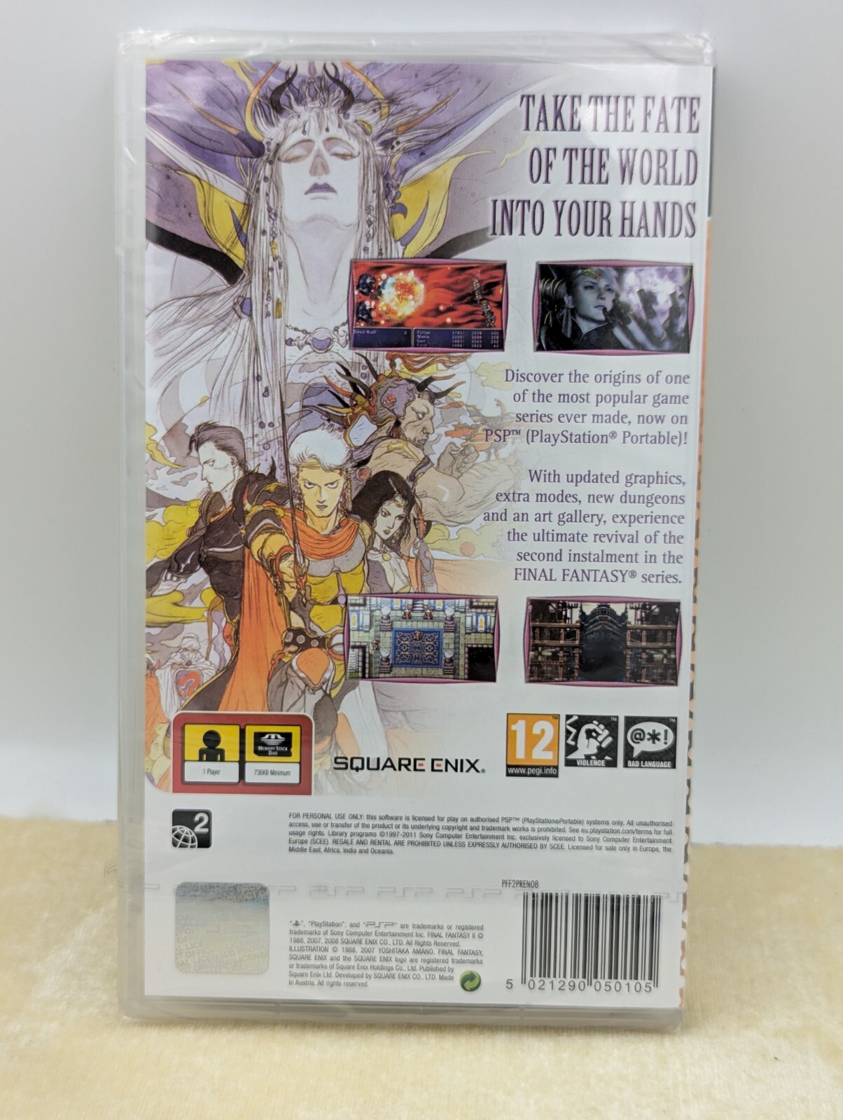 READ Final Fantasy II 2 PAL REGION FREE Sony Playstation Portable PSP SEALED