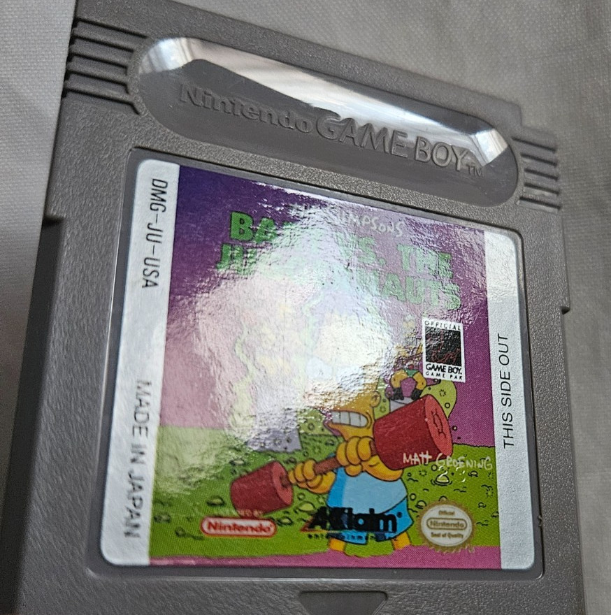 The Simpsons Bart VS. The Juggernauts Cartridge Only Authentic Nintendo Game Boy