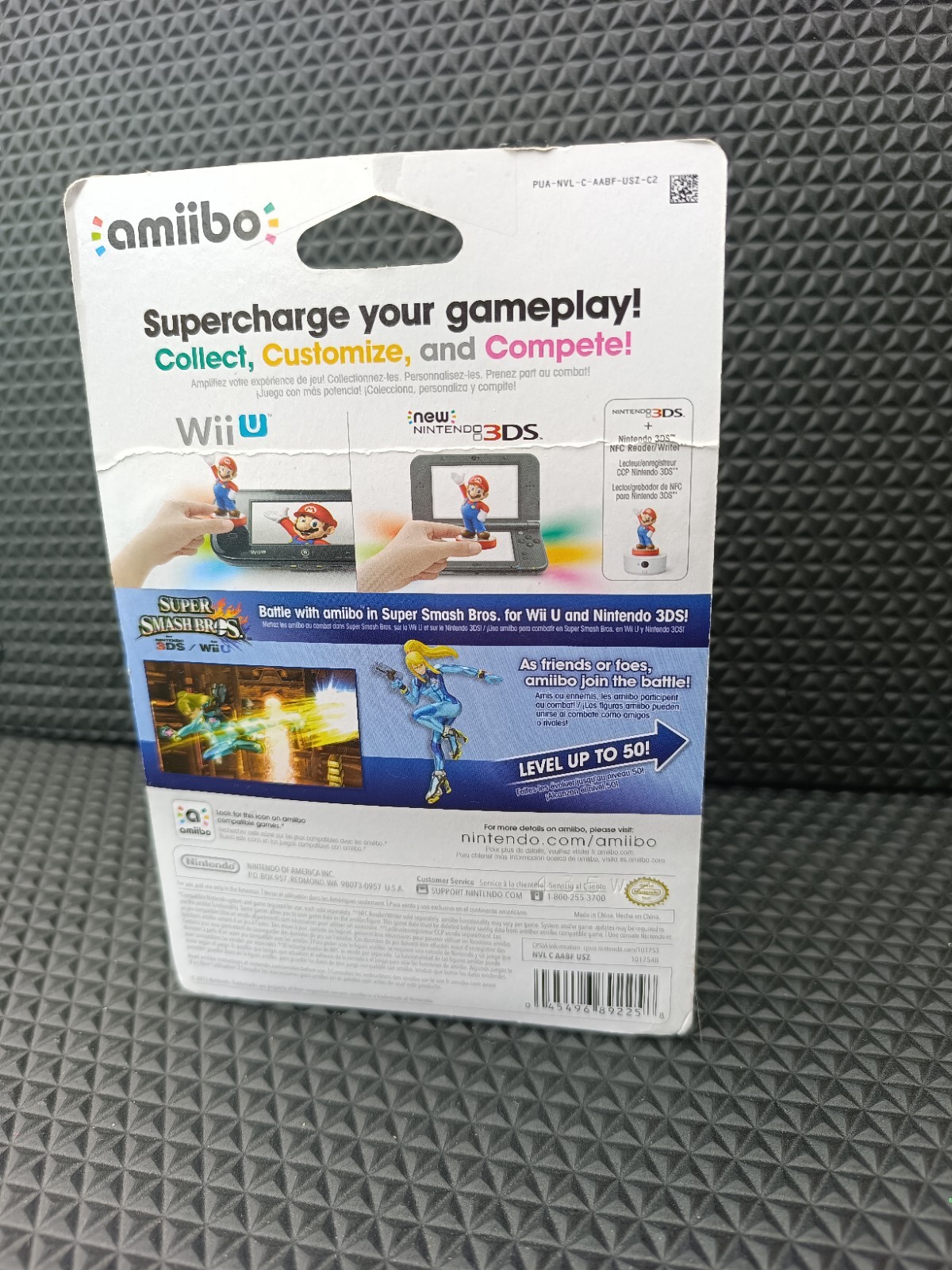 Nintendo amiibo Zero Suit Samus Super Smash Bros Wii U/3DS NFC Figure 2016