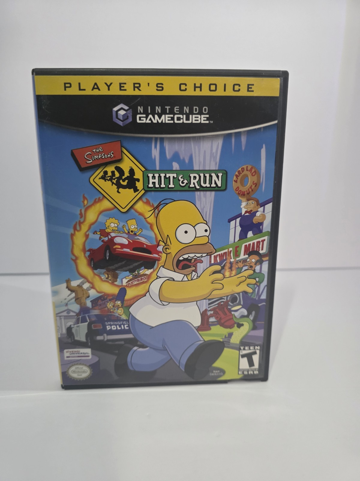 The Simpsons: Hit & Run Nintendo GameCube 2003 Player’s Choice-Manual & Mem Card