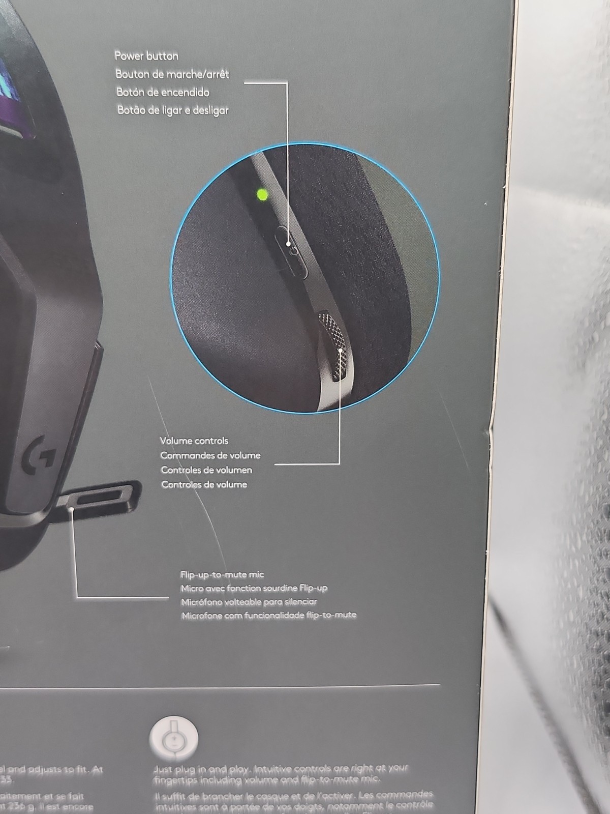 Logitech G535 LIGHTSPEED Wireless Gaming Headset – Black – New!! Sealed!