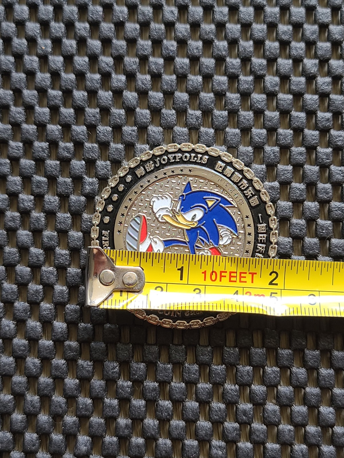 Sega Sonic Hedgehog Coin Medal Joypolis China 1st anniversary Genesis Rare Promo