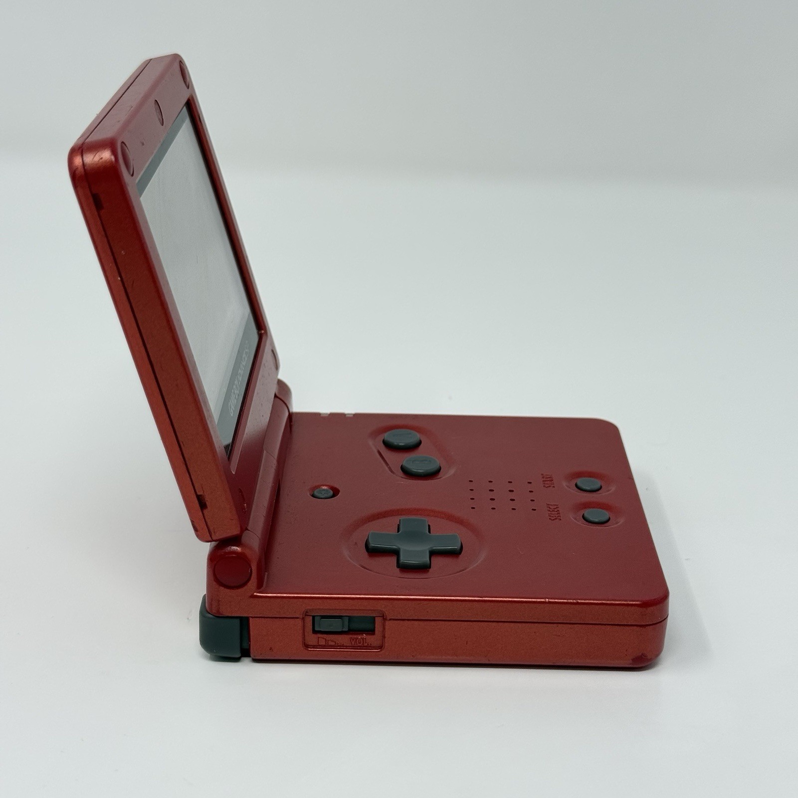 Nintendo Game Boy Advance SP AGS-001 Flame Red Console No Charger Tested