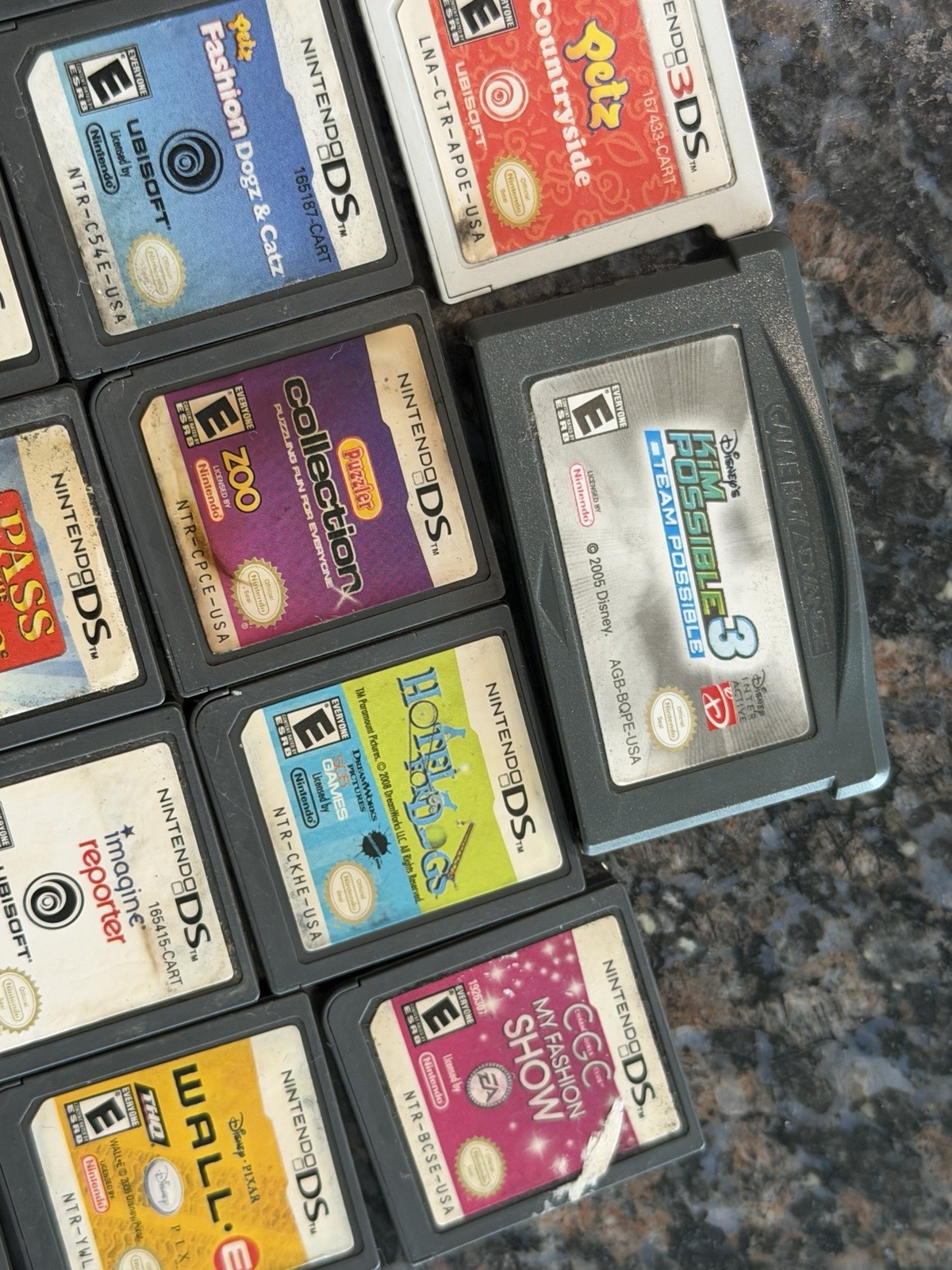 Lot of 34 Nintendo DS/ 3DS Gameboy Advance Video Games Cartridges Only