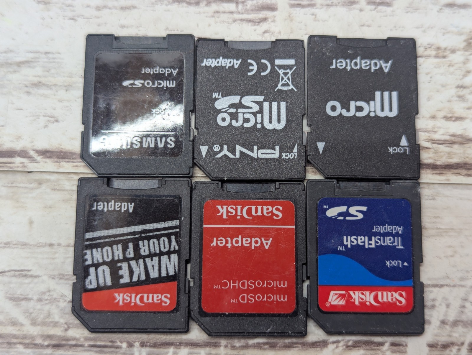 Memory Card Adapters Lot Of 6