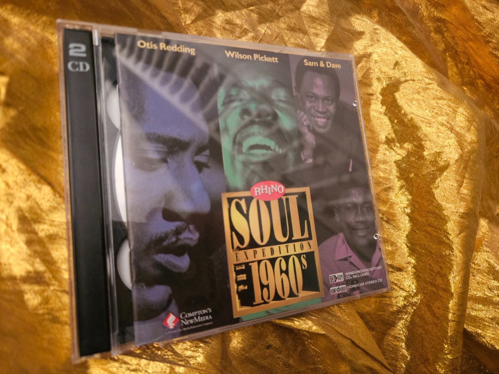 SOUL EXPEDITION THE 1960’s Compton’s NewMedia RHINO 2 CD’s PC CD-ROM Windows MAC