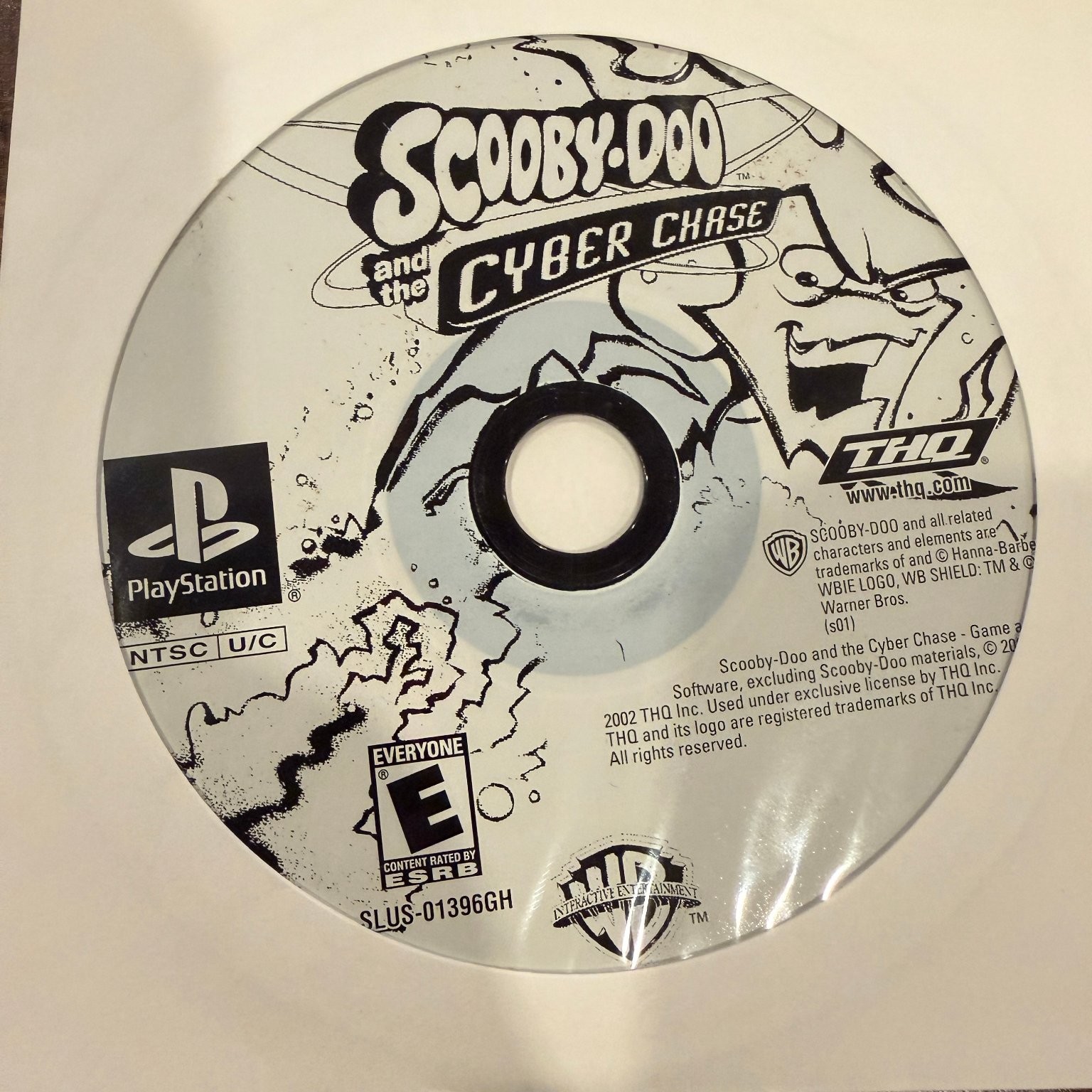 Scooby-Doo and the Cyber Chase PlayStation Video Game Kids Adventure Disc Only