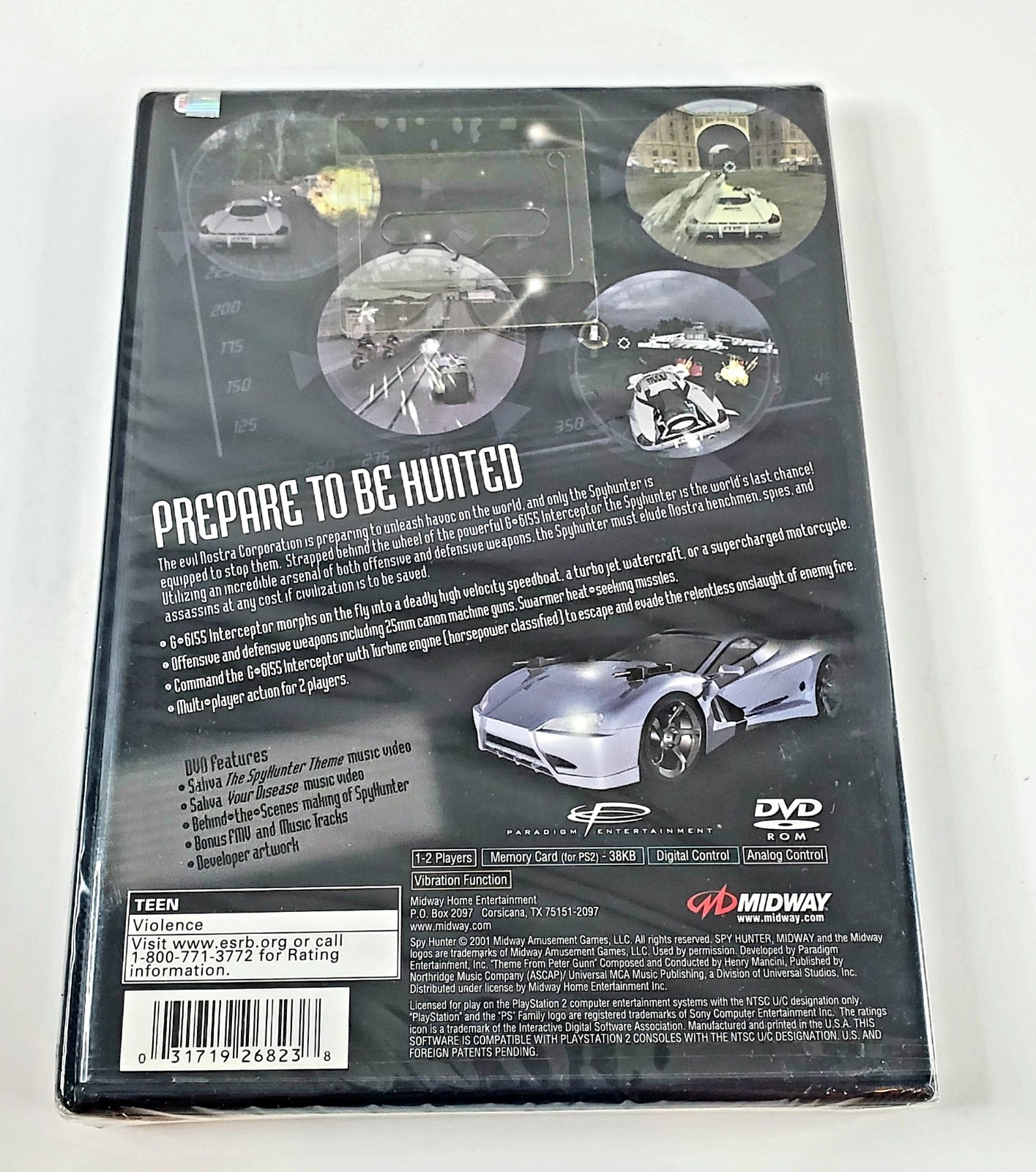 SpyHunter PS2 (Original) PlayStation 2 – Black Label – Brand New Sealed