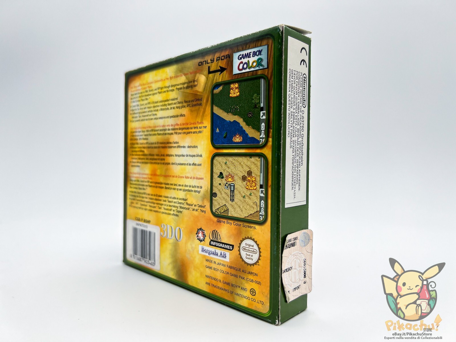 Army Men Sarge’s Heroes 2 🇪🇺 MULTI 🔥 Complete Game Boy Color 🎁 Gift Idea